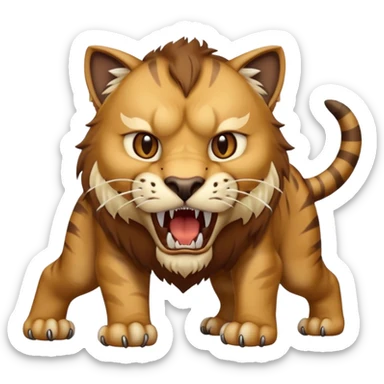 Saber Toothed Cat sticker