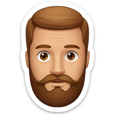 square royale beard sticker