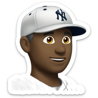 New york yankees cap sticker