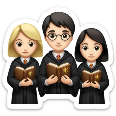 Harry Potter asa sade ve şık ağaçtan yapılmış tutma yeri ve siyah gövde sticker