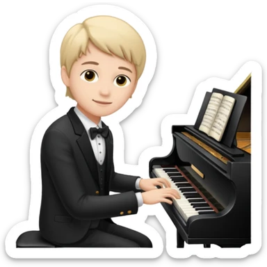 Luthier young pianist  sticker