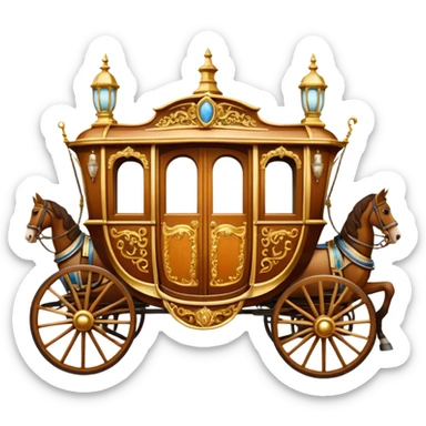 huge-horse-drawn-fancy-french-stagecoach-caravan sticker
