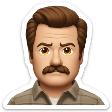 Ron-swanson sticker