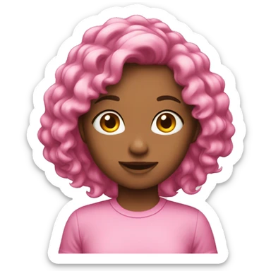 Pink girl didn’t know  sticker