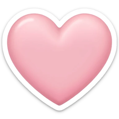 Pink pastel heart sticker
