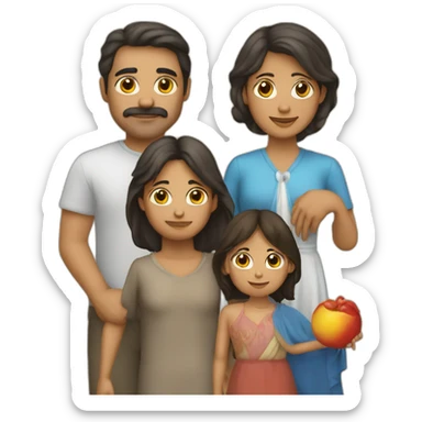 María, Jose y el niño Dios sticker