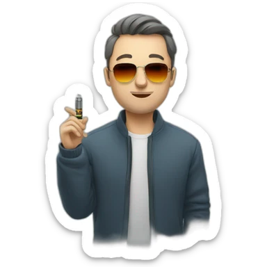 Vaping in russia sticker