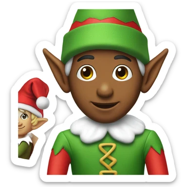 Elf on the shelf sticker
