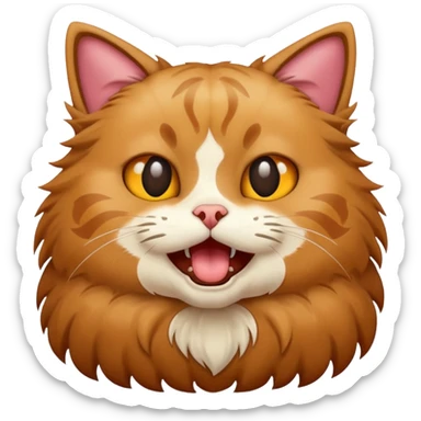 Cat barking  sticker