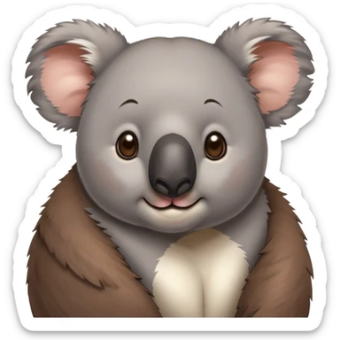 Koala in duit sticker