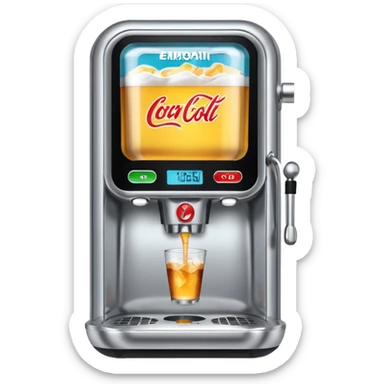 Digital soda dispenser   sticker