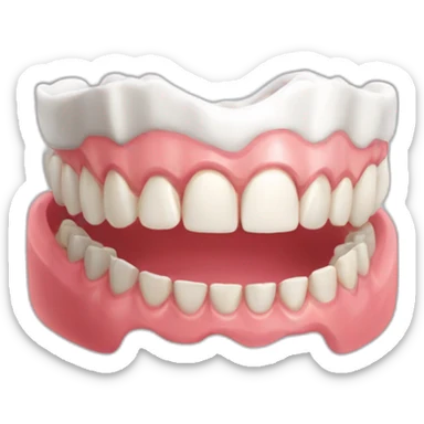 Denture sticker