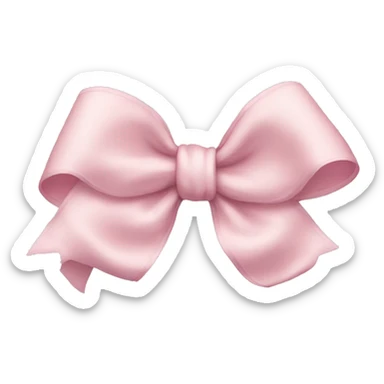 Light pink bow sticker
