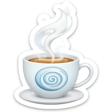 Steam from Hot Cup sticker