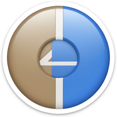 create a blue circle with an S and a 15 inside sticker