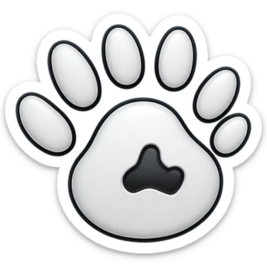 mac os icon paw cat cursor sticker