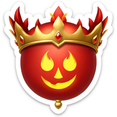 Make emojis for a server called crimson fire dominion on discord sticker