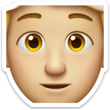 Face that swipes sweat off face sticker