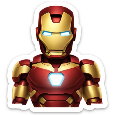 Iron man body sticker