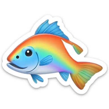 fire-on-rainbow-salmon sticker