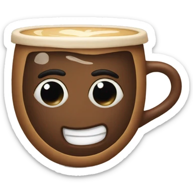 coffee heartstruck sticker