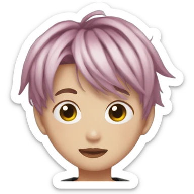 Jeon jungkook with piercings  sticker