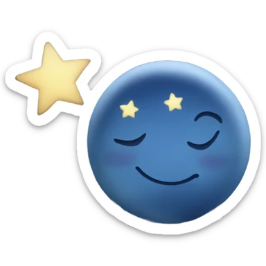 Moon whit stars  sticker