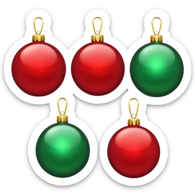pelotas de navidad sticker