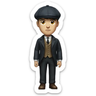 Tommy shelby peaky blinders realistic sticker