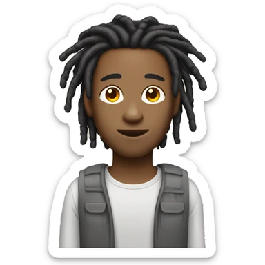 guy with dreads whose lightskin sticker