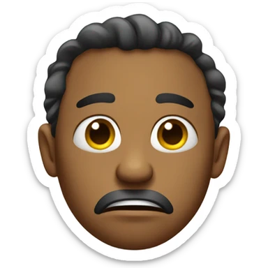 Side eye emoji with a stank face sticker