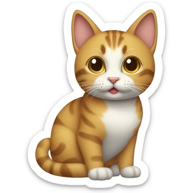 Cat saying nah I’d win sticker