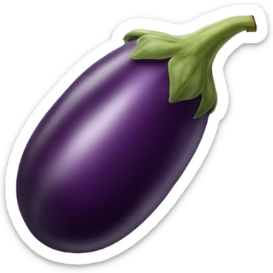 eggplant with veins sticker