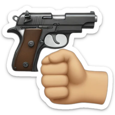 Hand pistols sticker