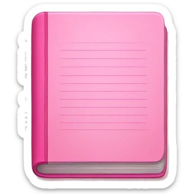 pink diary sticker