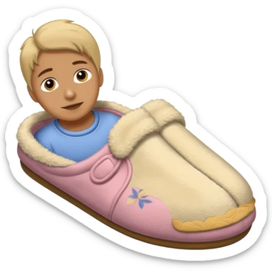 a house slipper thrown by a mother sticker