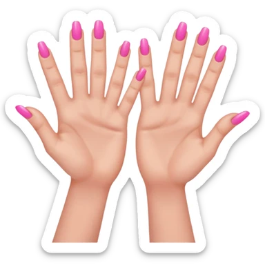 Make the 67 emoji with the two hands making the 67 meme sticker