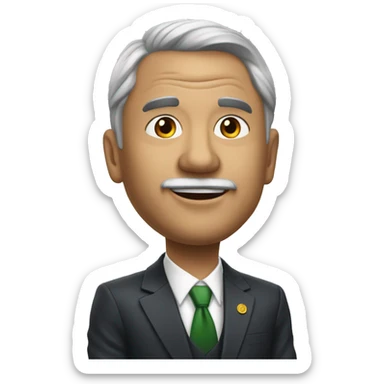 Presidente Milei Jugando Futbol sticker