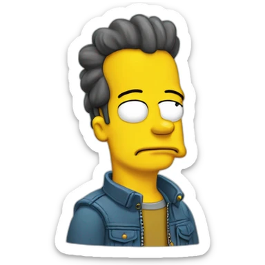 Bart from "the simpsons" sticker