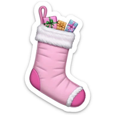 Natale rosa, estetico  sticker