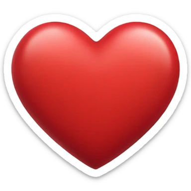 red heart  sticker