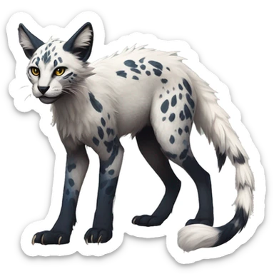 Modern Feral Rare Fantasy Vernid-Trico-species by LiLaiRa, random markings, full body sticker