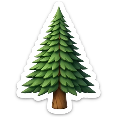 pine tree triangular form sticker