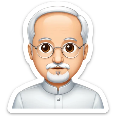 Açık kahverengi kalbin saran beyaz kurdele sticker