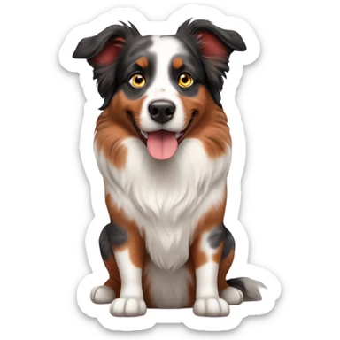 Red Merle Australian shepherd  sticker