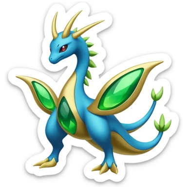 Cresselia-Amaura-Zygarde-Electrike-Fakémon-fusion, full body sticker