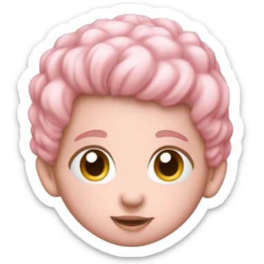 baby pink iphone heart sticker