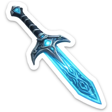 sci-fi sword-with-blue-ray-blade sticker