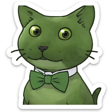 Cute cat sticker