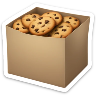 box of cookies sticker